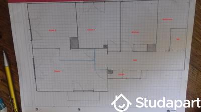 Chambre - 12 m² - 1 pièce