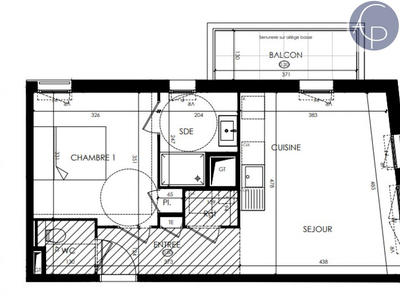 Appartement - 43 m² - 2 pièces