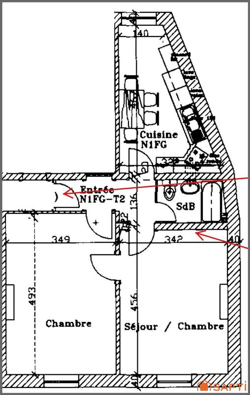 Appartement - 48 m² - 2 pièces