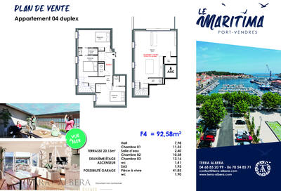 Appartement - 93 m² - 4 pièces