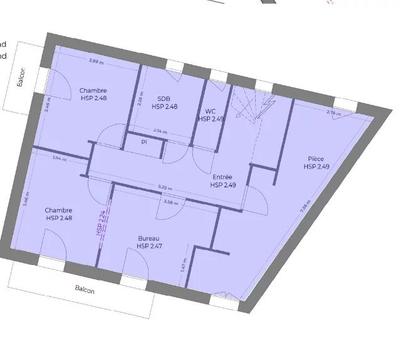 Appartement - 61 m² - 4 pièces