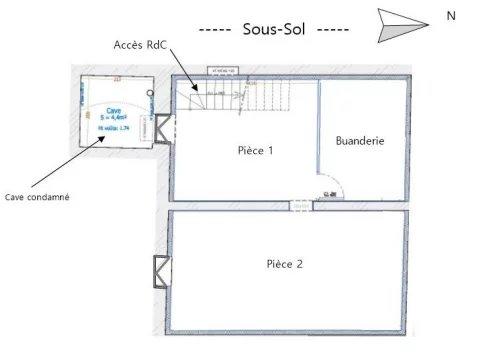 Maison de ville - 73 m² - 4 pièces