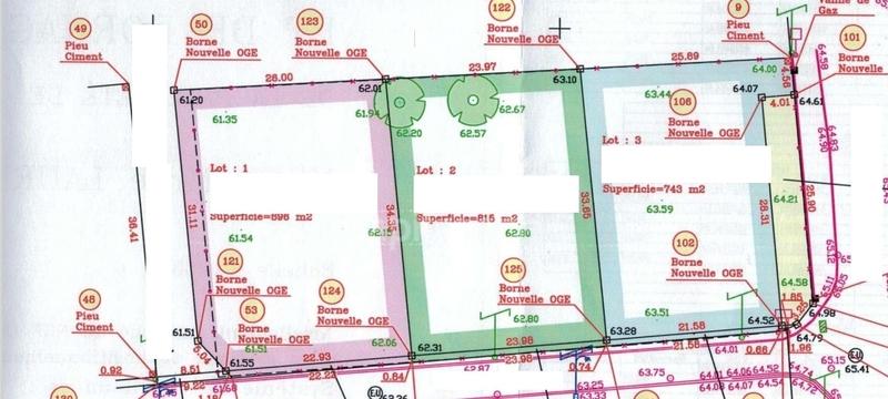 Terrain constructible - 854 m²