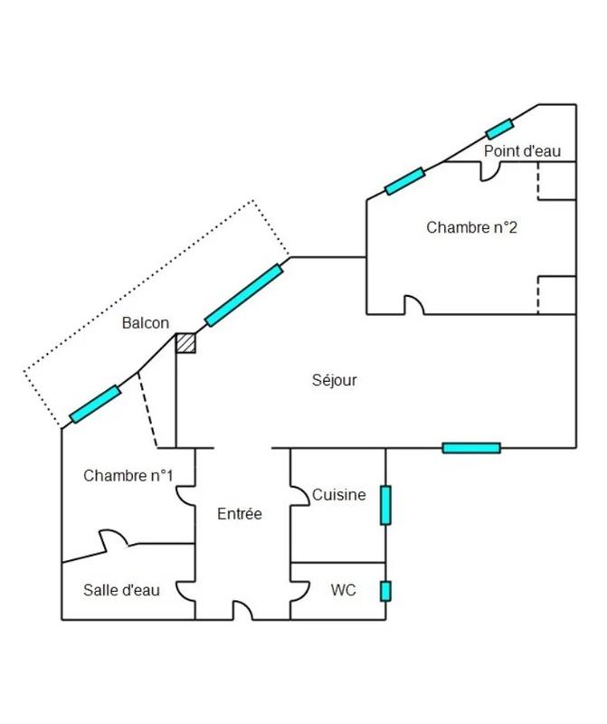 Appartement - 76 m² - 3 pièces