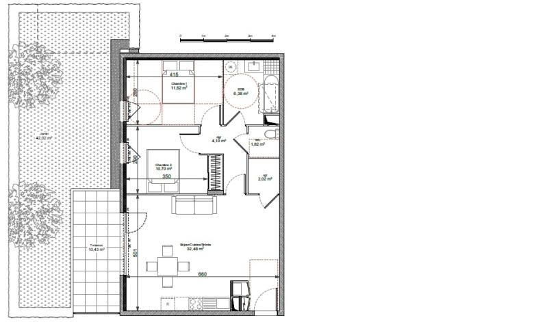 Appartement - 69 m² - 3 pièces