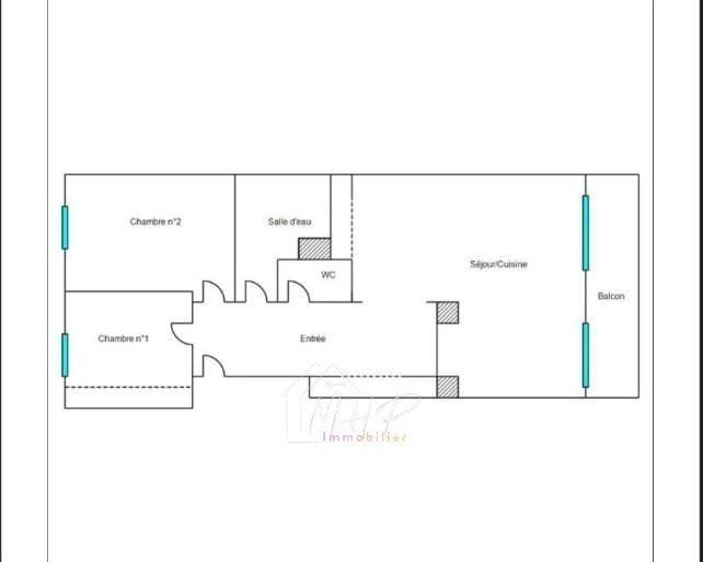 Appartement - 57 m² - 3 pièces