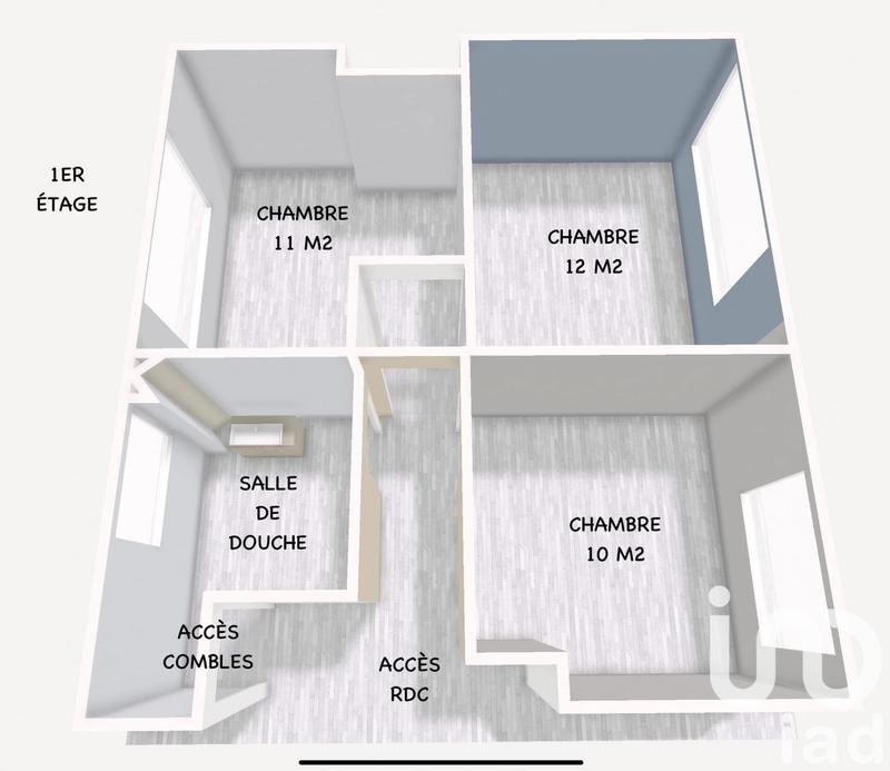 Maison - 80 m² - 4 pièces