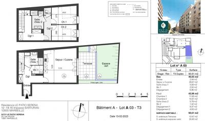Appartement - 26 à 106 m² - 3 pièces