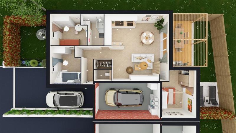 Maison - 80 m² - 4 pièces