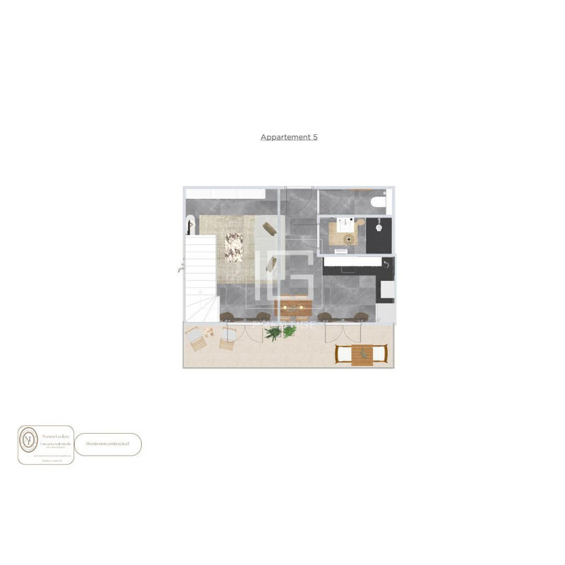 Appartement - 55 m² - 3 pièces