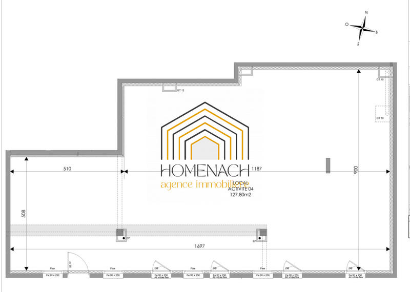 Local commercial - 128 m²