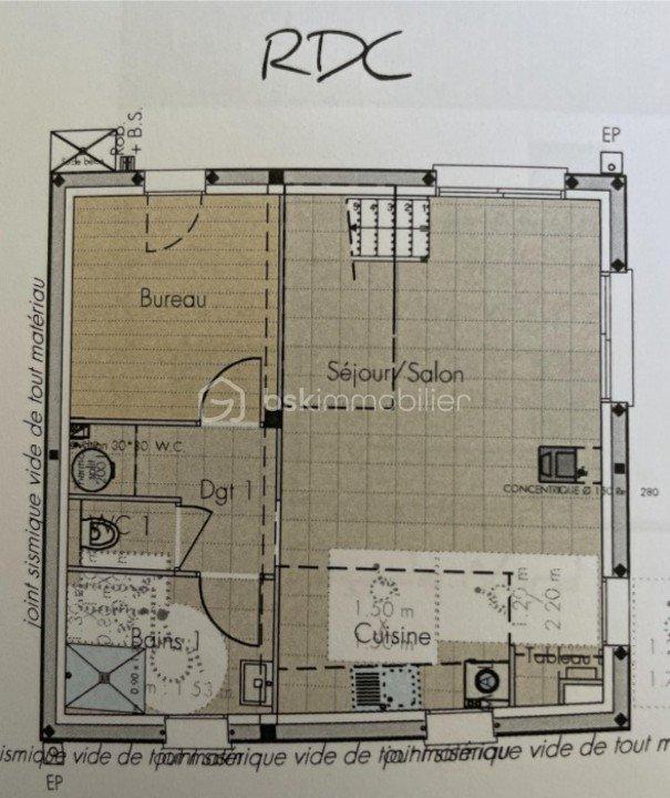 Maison de ville - 96 m² - 5 pièces