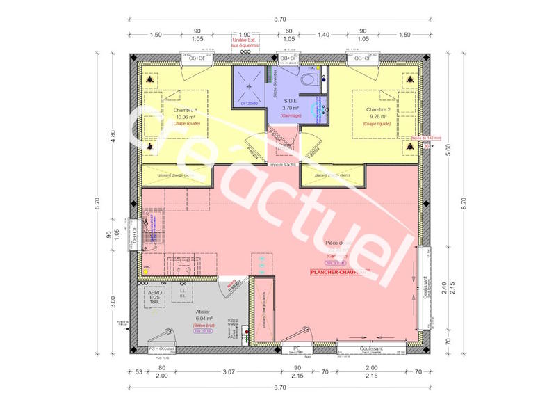 Maison - 111 m² - 5 pièces