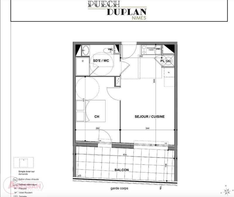 Appartement - 40 m² - 2 pièces