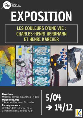 Exposition - les couleurs d'une vie : Charles-Henri Herrmann et Henri Karcher