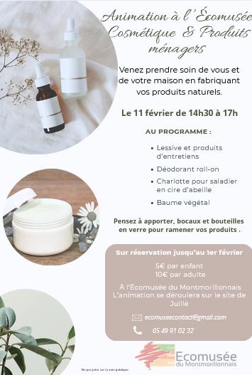 stage cosmetique et produits ménagers