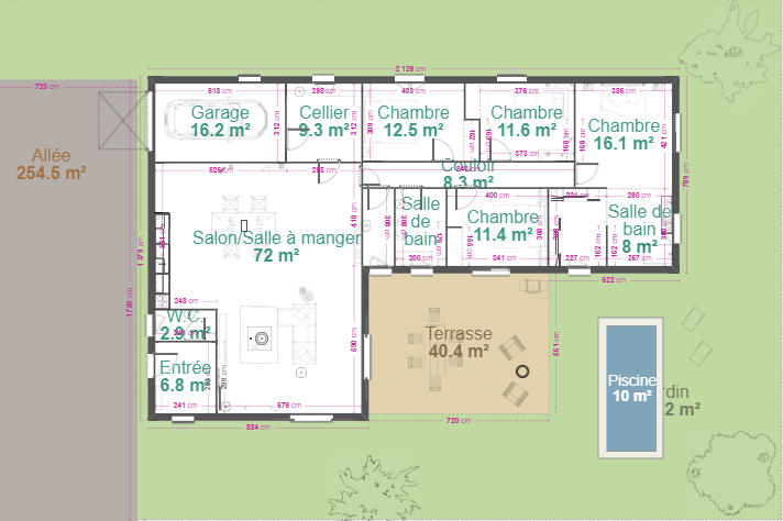 Terrain constructible - 810 m²