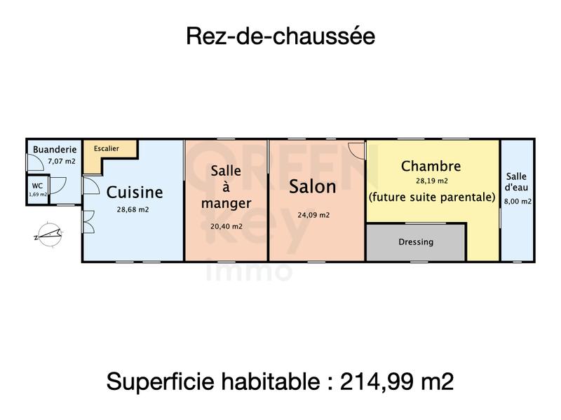 Maison - 215 m² - 7 pièces