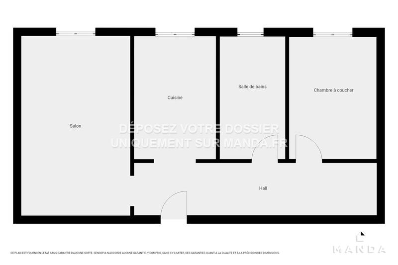 Appartement - 45 m² - 2 pièces