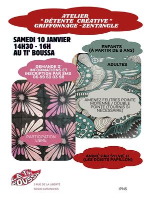 Atelier détente créative "griffonnage et zentangle"