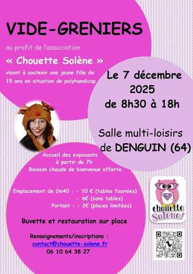 Vide-greniers de l'association chouette solène