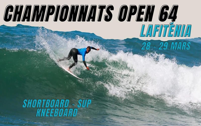 Championnat Open 64 – Shortboard, Sup, Kneeboard