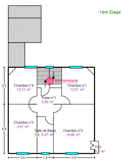 Maison - 151 m² - 6 pièces