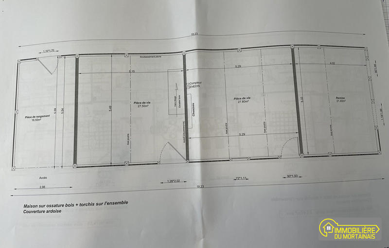 Maison - 40 m² - 1 pièce