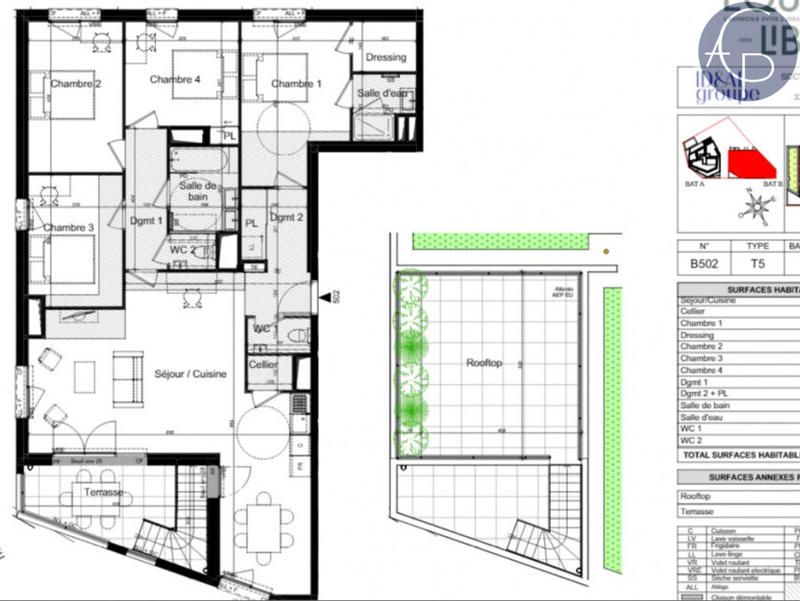 Appartement - 114 m² - 5 pièces