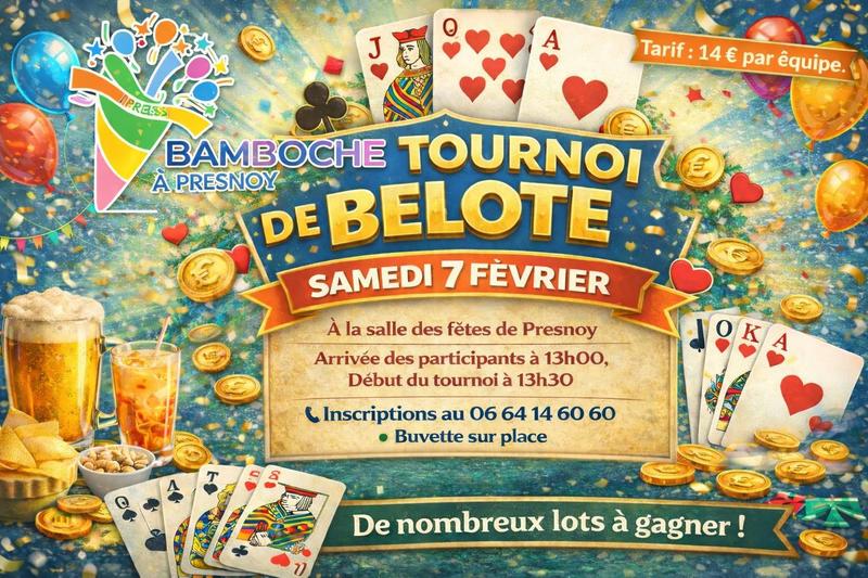 Tournoi de belote par équipe