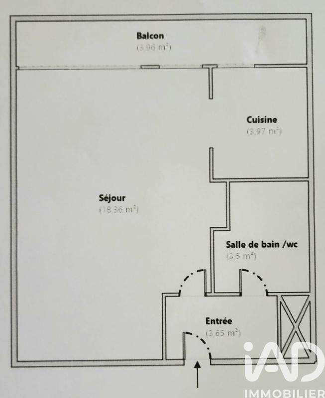 Appartement - 29 m² - 1 pièce