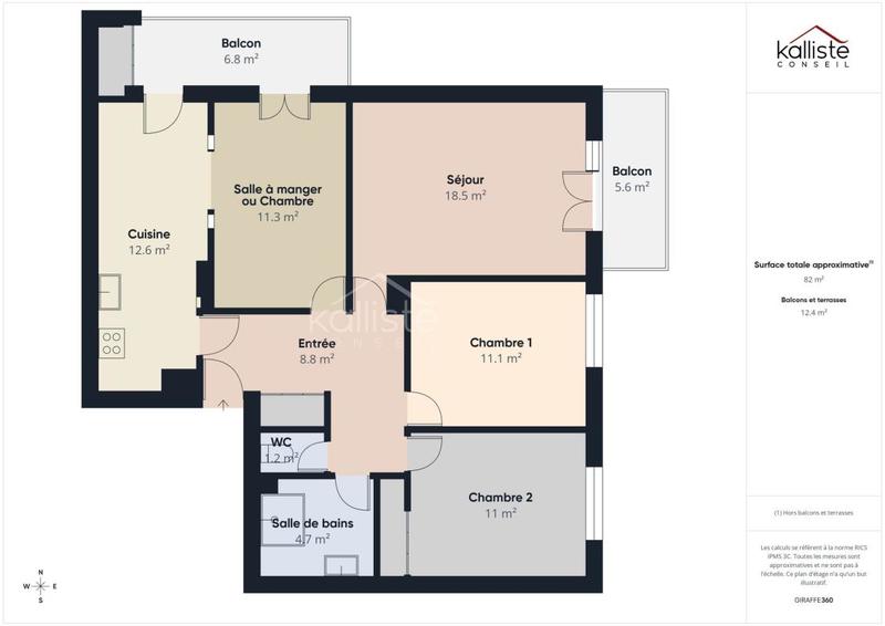 Appartement - 81 m² - 4 pièces