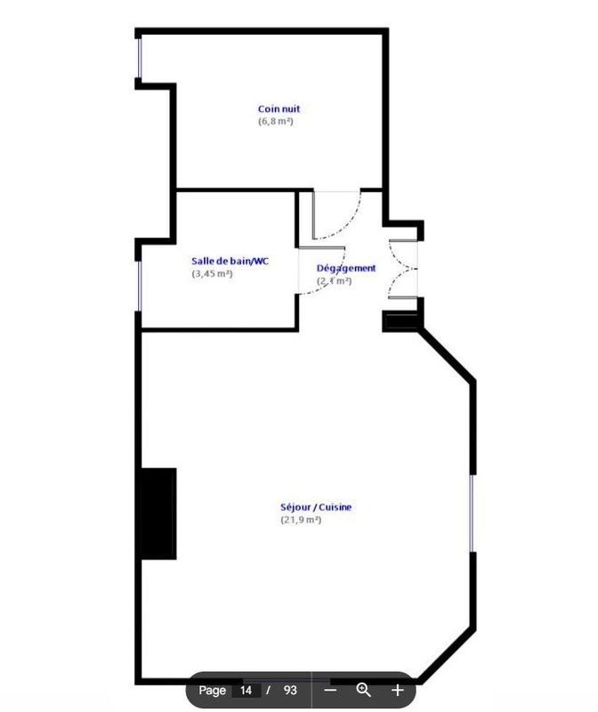 Appartement - 34 m² - 2 pièces