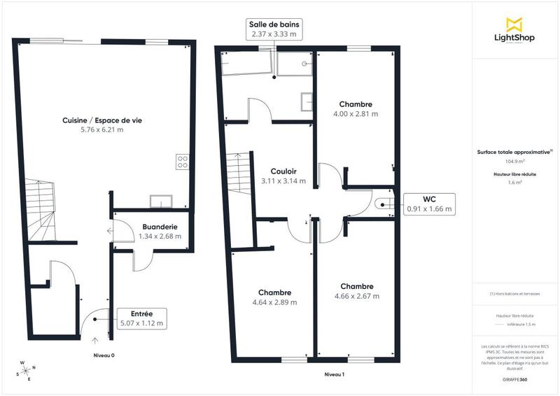 Maison - 100 m² - 4 pièces