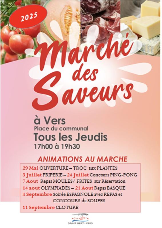 Marché des Saveurs à Vers