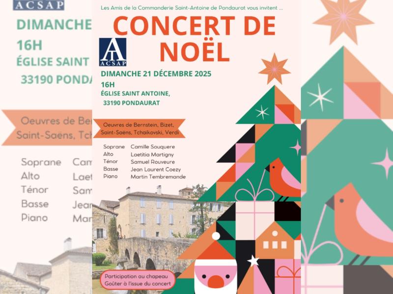 Concert de Noël de Pondaurat
