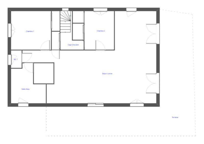 Maison - 90 m² - 3 pièces