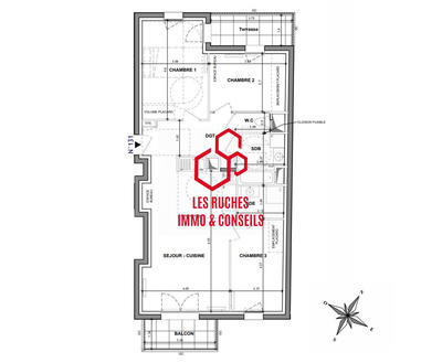 Appartement - 78 m² - 4 pièces