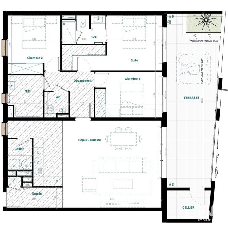 Appartement - 109 m² - 4 pièces
