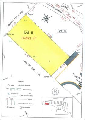 Terrain constructible - 621 m²