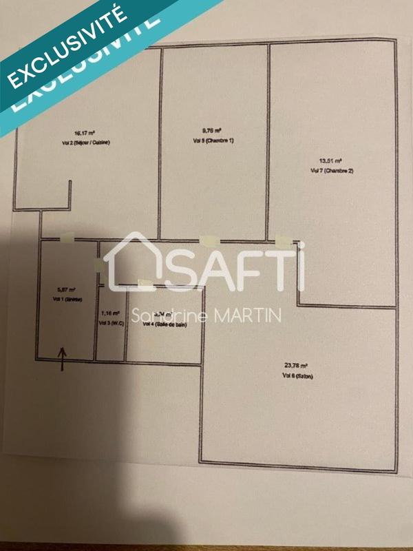 Appartement - 73 m² - 4 pièces