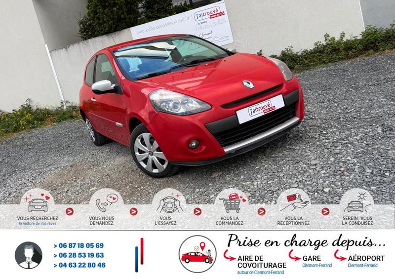 Renault Clio III 1.2i 16v 75Cv Sièges chauffant 132 000Km*Véhicule Sous Garantie*Ct Révision Kit Distribution Ok*Carte Grise Moitié prix (Véhicule plus de 10 ans)*Plus 100 Points Contrôles Effectue*Pneus 4 saisons (&quot;M+S&quot;)*Climatisation*Fixation Isofix*Aut