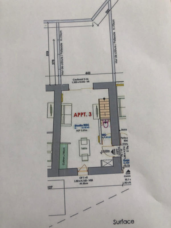 Duplex - 44 m² - 2 pièces