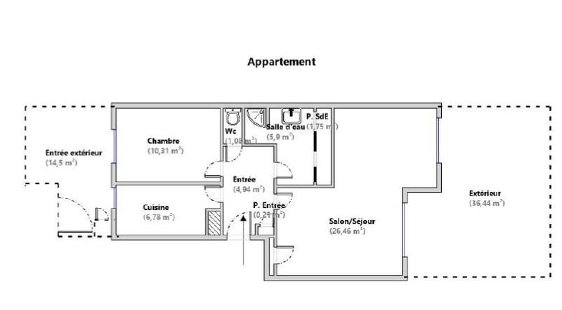 Appartement - 58 m² - 3 pièces