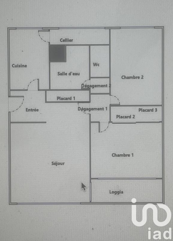 Appartement - 60 m² - 3 pièces