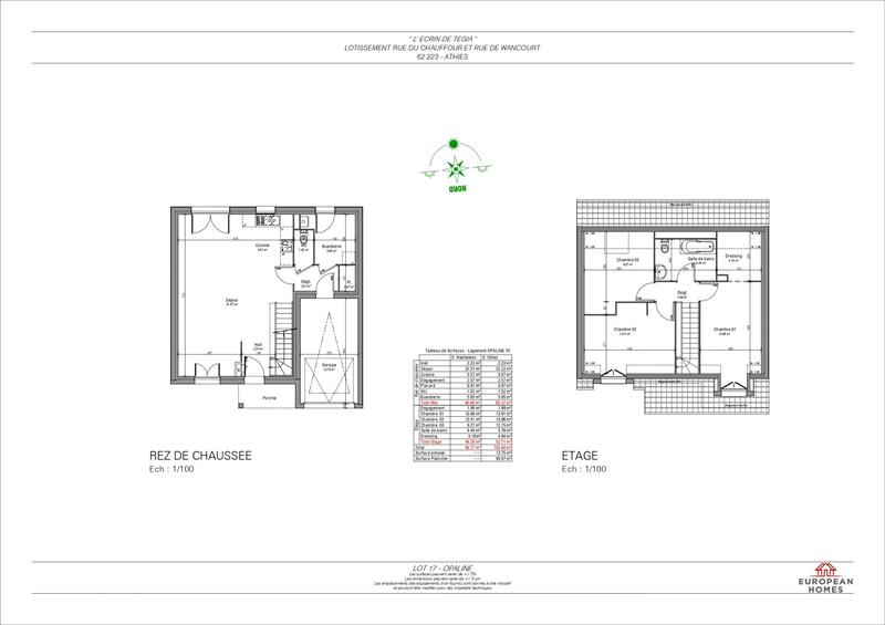 Maison contemporaine - 94 m² - 4 pièces