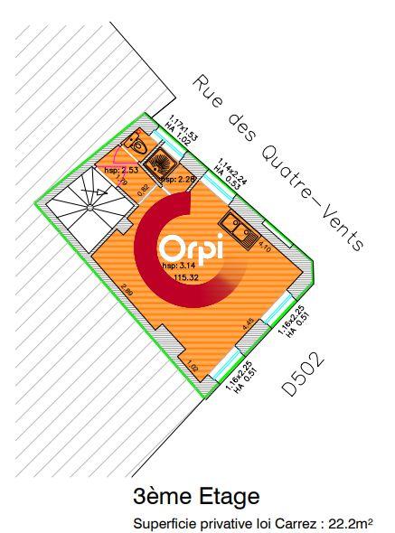 Studio - 22 m² - 1 pièce