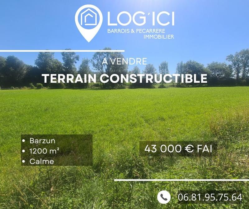 Terrain - 1 200 m²