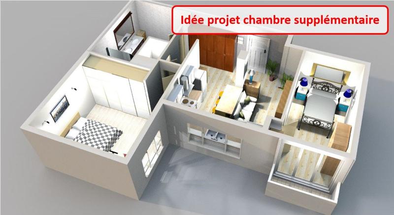 Appartement - 56 m² - 2 pièces