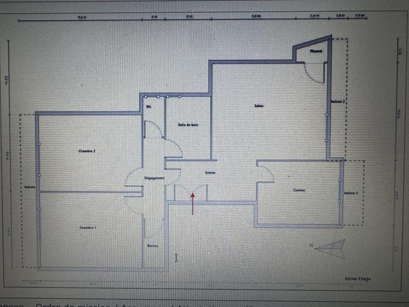 Appartement - 83 m² - 3 pièces
